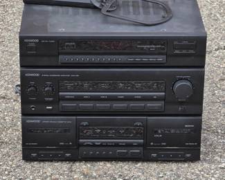 Kenwood KRX-793 Stereo Cassette Receiver with AM/FM Tuner, Dual Tape Deck & Remote