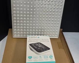 New Red Light Therapy Panel + Automatic Blood Pressure Monitor