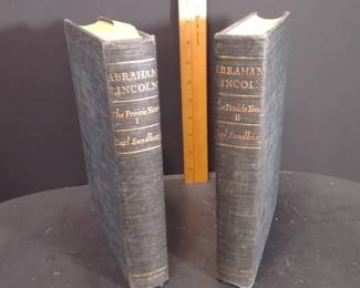 Carl Sandburg's 1926 First Edition Biographical Set, Abraham Lincoln: The Prairie Years - Potterville