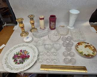 Vintage Apple-Themed Ceramic & Glass Dining Decor