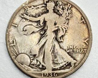 1936 - Walking Liberty - Silver Half Dollar