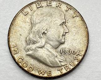 1960 - Silver Franklin Half Dollar