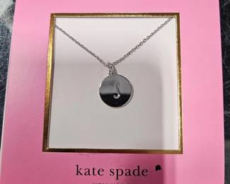 Kate Spade One in a Million Initial Necklace "J" .040 Silver - Estate Sales Warehouse (GR)