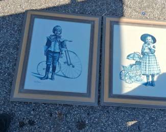 Vintage Joanne Thompson Turn of the Century Style Wall Art