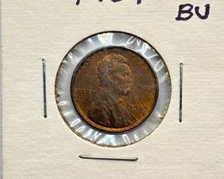 BU 1909 Lincoln Wheat Cent