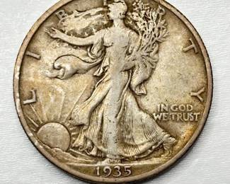 1935 - Walking Liberty - Silver Half Dollar