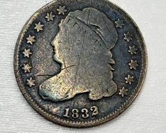 1832 - Silver - Capped Bust Dime