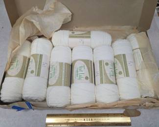 Vintage New First Lady "Carefree" 4-Ply Acrylic Yarn - Box