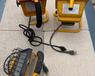 3 Shop / Painting Work Lights - Estate Sales Warehouse (GR)