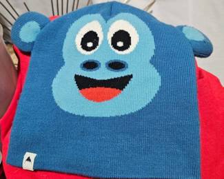 Burton Kids Blue Monkey Beanie - Estate Sales Warehouse (GR)