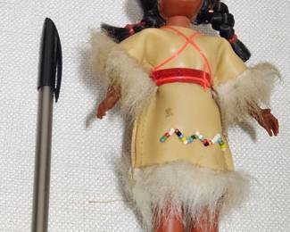 Vintage Native American Doll Figure #1 - Estate Sales Warehouse (GR)