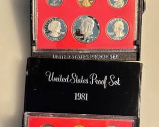 Lot of 2 1981 - United States Proof Sets