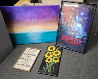 Framed "Stranger Things" Wall Art Poster
