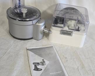 KitchenAid Food Processor Attachment with Blades and Instructions