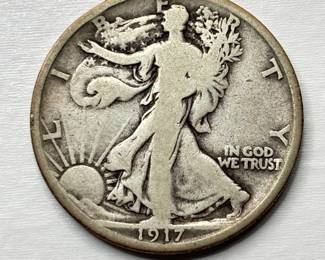 1917 - Walking Liberty - Silver Half Dollar