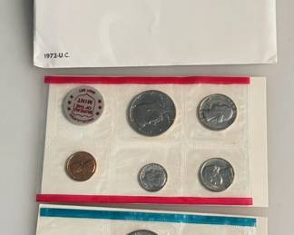 Lot of 2 - 1972 - Uncirculated Coin Sets