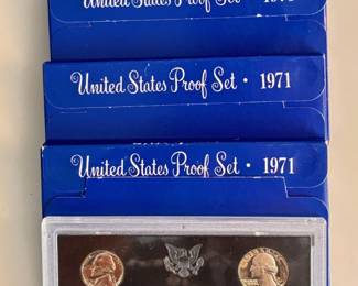 Lot of 4 - 1971 - United States Proof Sets