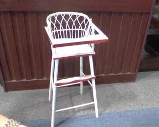 Vintage Wicker Highchair - Estate Sales Warehouse (GR)