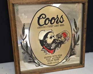 Coors Beer Mirror Sign