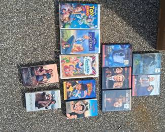 Small Collection of VHS and DVD Movies