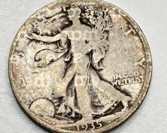 1935 D - Walking Liberty - Silver Half Dollar