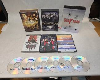 Small Collection of DVD Movies w/ Deadwood Seasons 1-3 and Sopranos