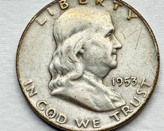 1953 - Silver Franklin Half Dollar