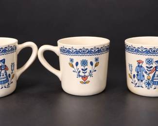 Johnson Bros. Hearts & Flowers English Staffordshire Ironstone Mugs Set of 3