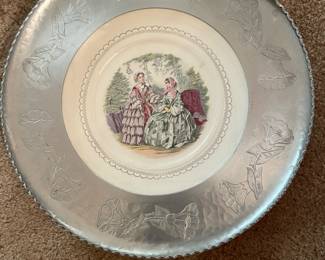 Silver Farberware Charger plate