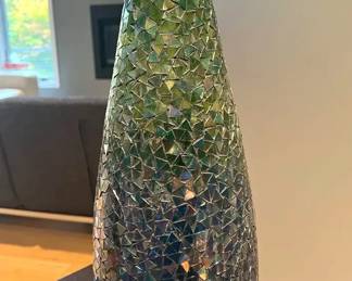 18” Mosaic Art Glass Vase