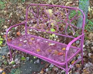Cute Metal Loveseat