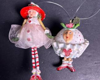 242 whimsicalfemalefigurineornamentswith