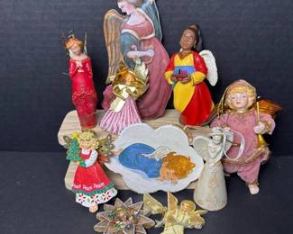 149 assortedangelchristmasornamentsandd