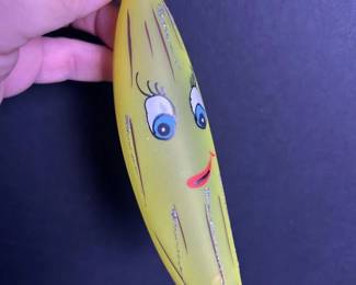 234 handpaintedbananashapedglasschristm