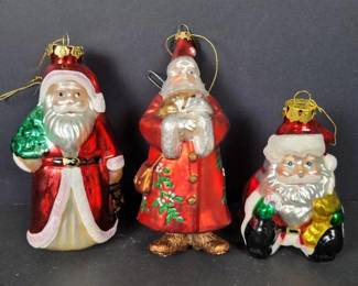 072 santaclausglasschristmasornamentsvi