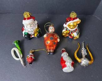 265 vintageglasschristmasornamentsassort