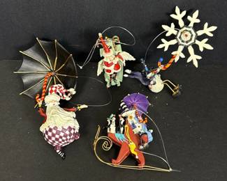 310 whimsicalchristmasornamentsofsantas
