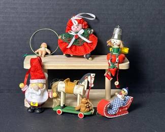 245 assortedhandmadechristmasornamentsin