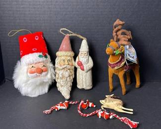 275 vintagestylesantaandreindeerchristm