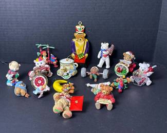 271 assortedbearchristmasornaments1990s