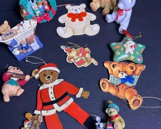 228 assortedteddybearchristmasornaments