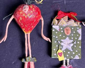 007 whimsicalfaceornamentsstrawberryand