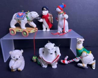 206 vintagepolarbearchristmasornaments