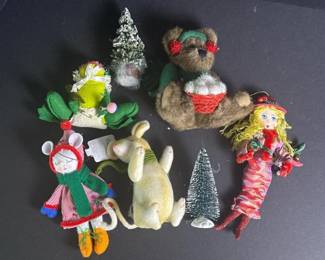 114 assortedplushchristmasornamentsboyds