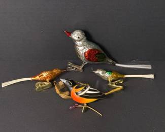 266 assortedvintagestylebirdchristmasor