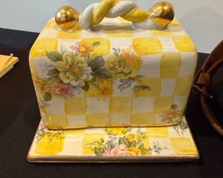 MacKenzie Childs Butter Dish