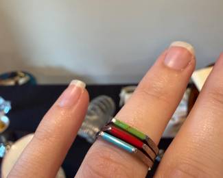 Sterling 925 Colorful Rings