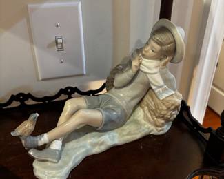 Lladro Shepherd with Bird