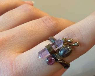 Sterling Silver 925 Crystal Ring