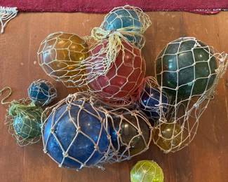 160 vintageblownglassfishingfloatsinne